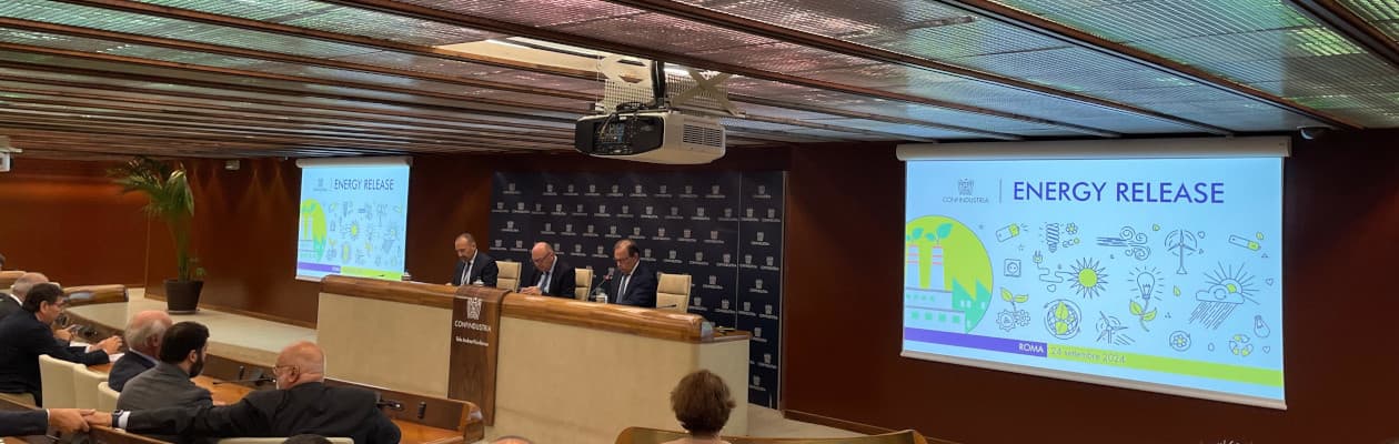 Energia, Confindustria presenta alle imprese la misura Energy Release